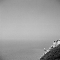 lighthouse and cliffs