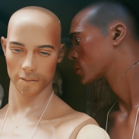 2 mannequins whispering